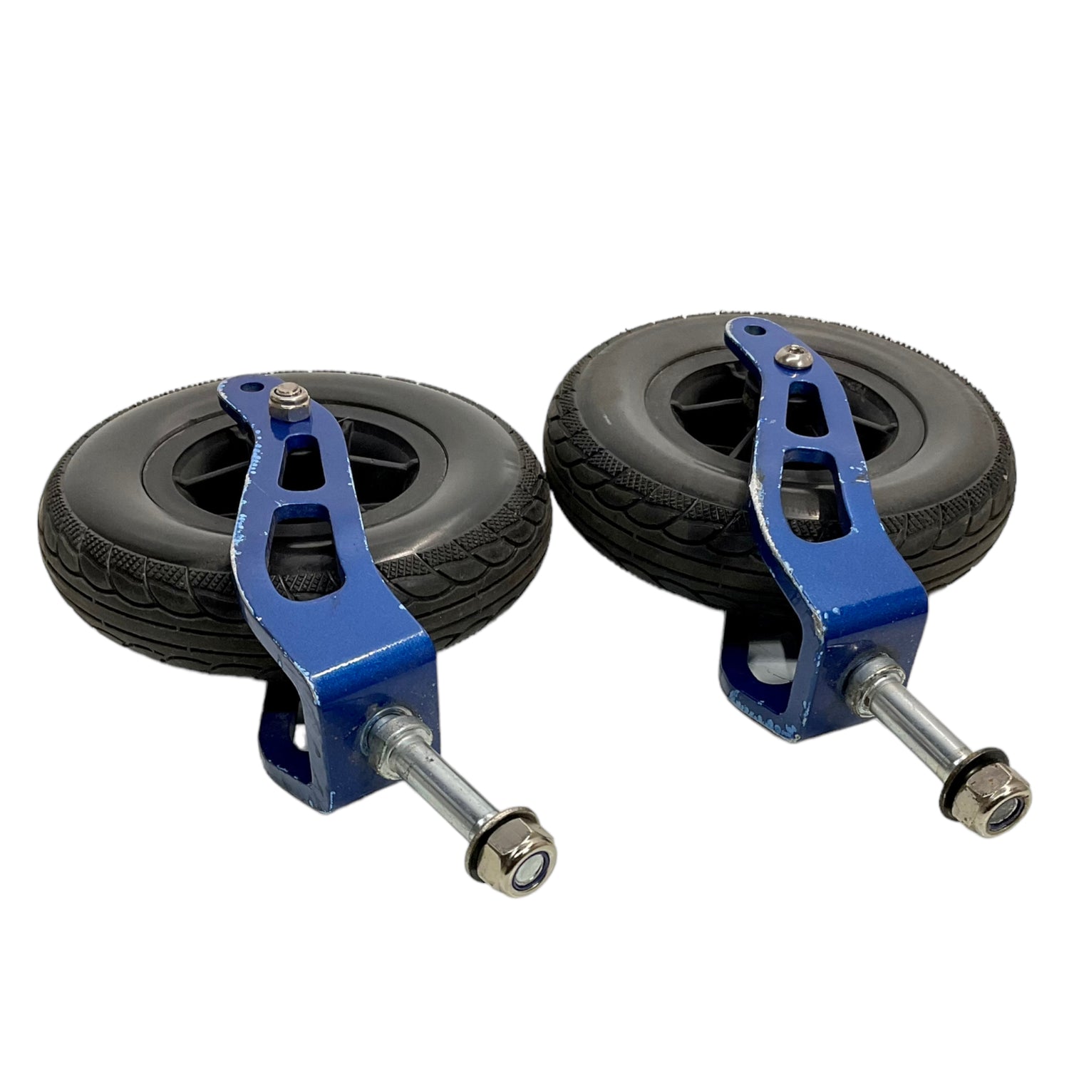 Set of Caster Wheels for Eagle HD and Electra 7 Power Chairs | 7 x 2 inches | Forks Included