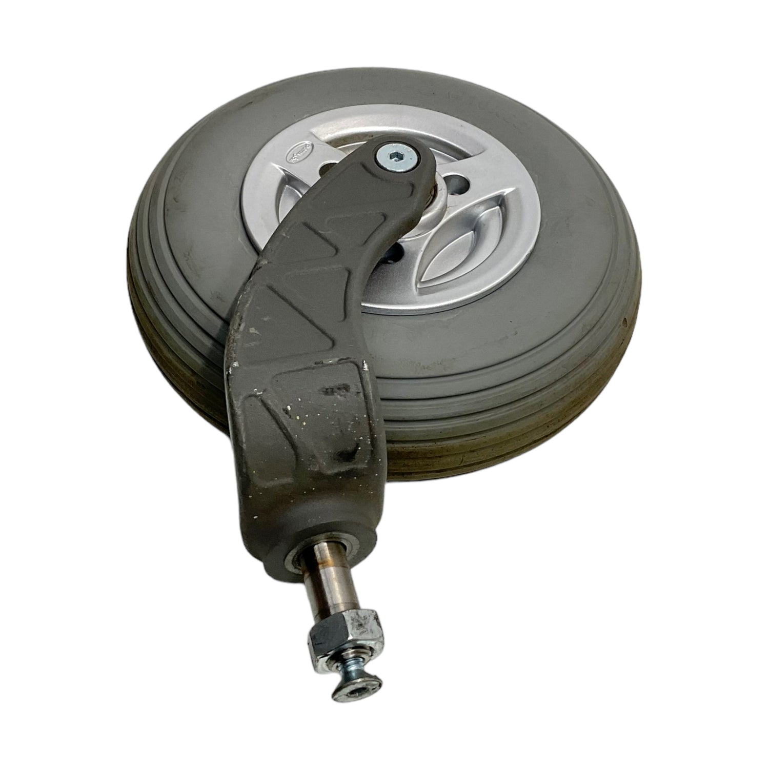 Rear Caster Wheel Assembly for Permobil C300, C350, K300, K450 MX Power Chairs | Solid Flat-Free Tires