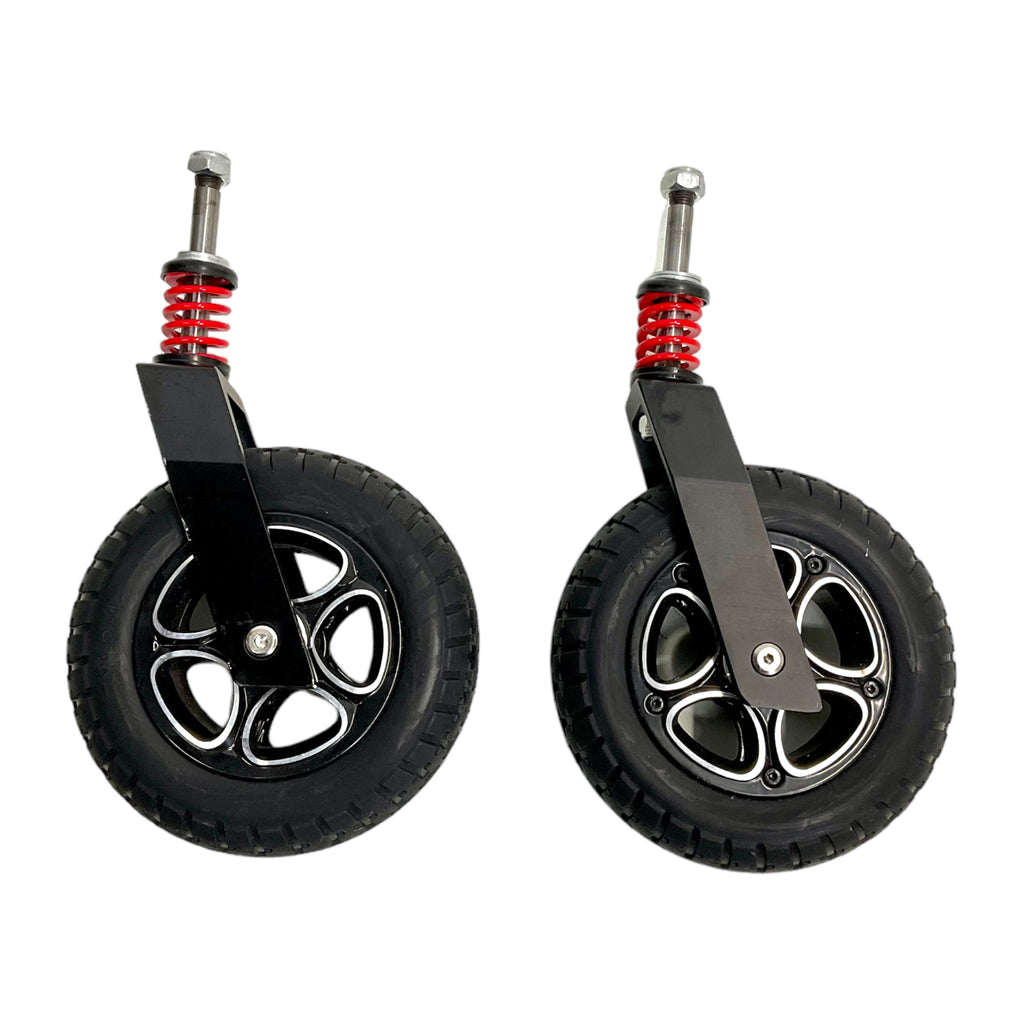Set of Front Caster Wheels for Innuvo N5513A Folding Power Chair | Mounting Hardware Included