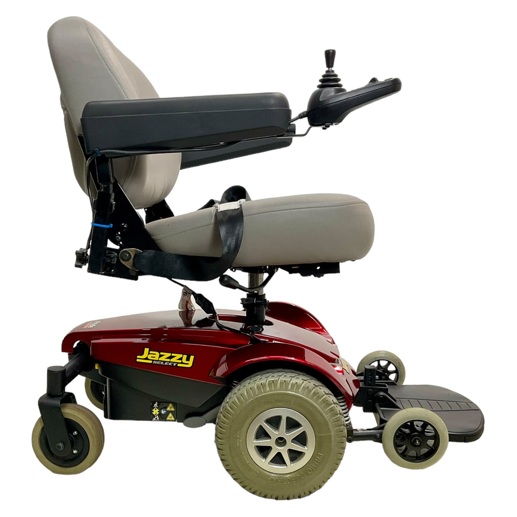 Right profile view of Pride Jazzy Select power chair