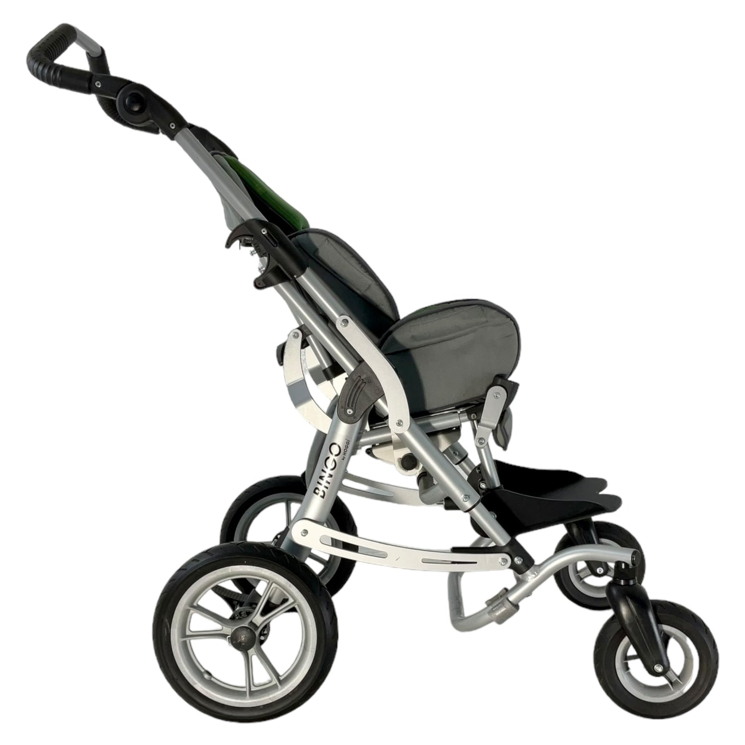 Right profile view of Hoggi Bingo stroller