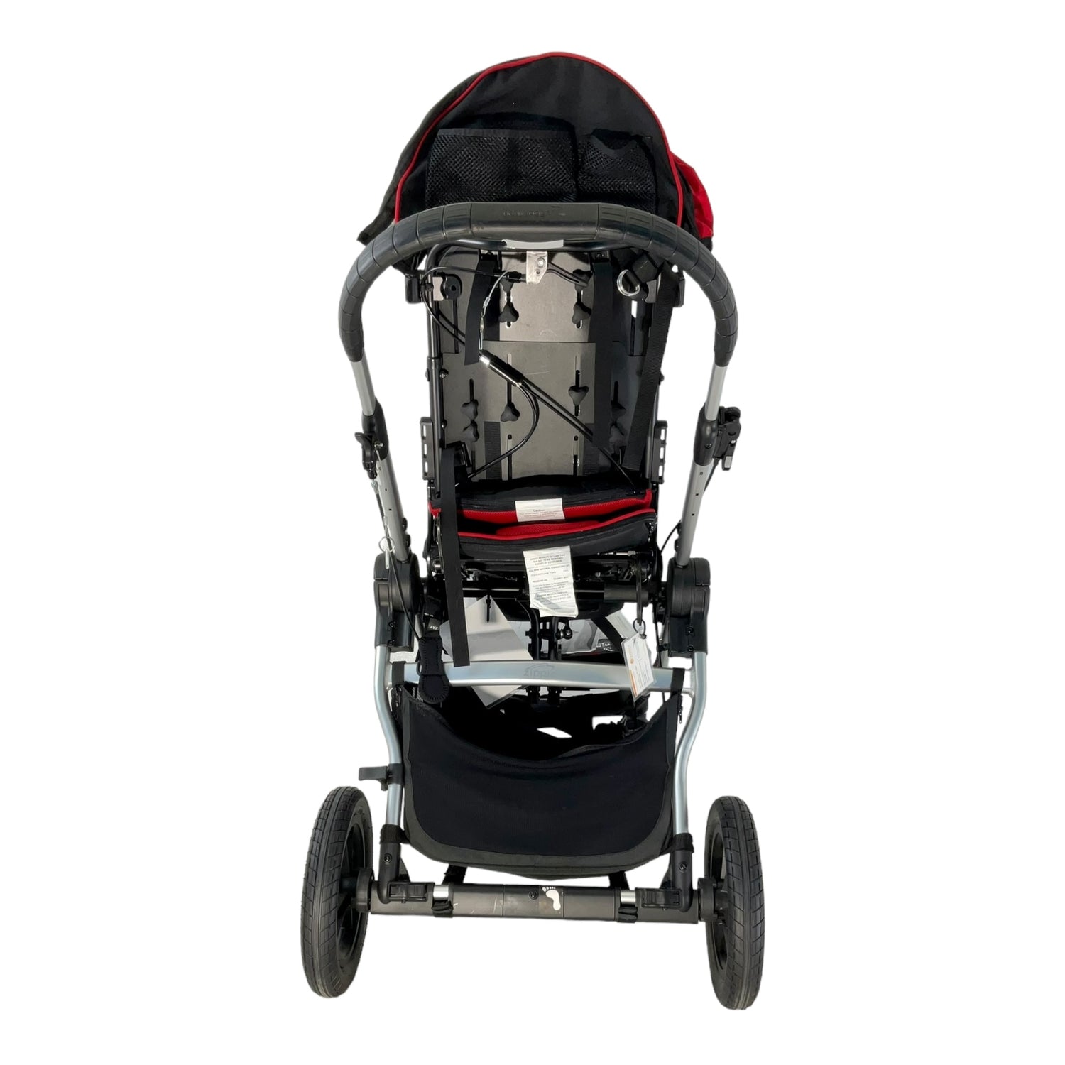 Back view of Quickie Zippie Voyage stroller