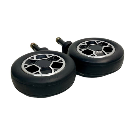 Set of Caster Wheels with Forks for Rovi X3 Power Chairs | 6 x 2 inches | Pihsiang