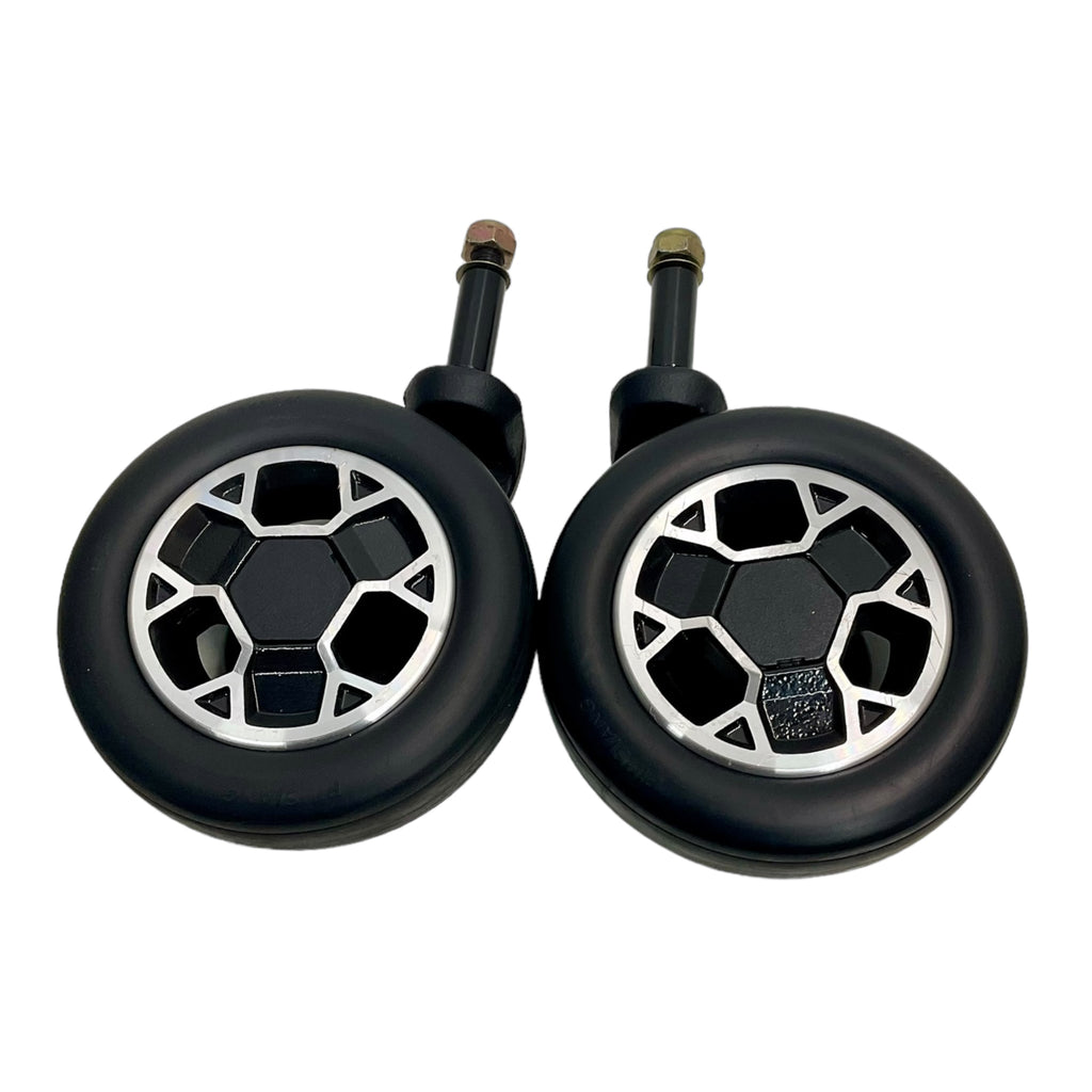 Set of Caster Wheels with Forks for Rovi X3 Power Chairs | 6 x 2 inches | Pihsiang