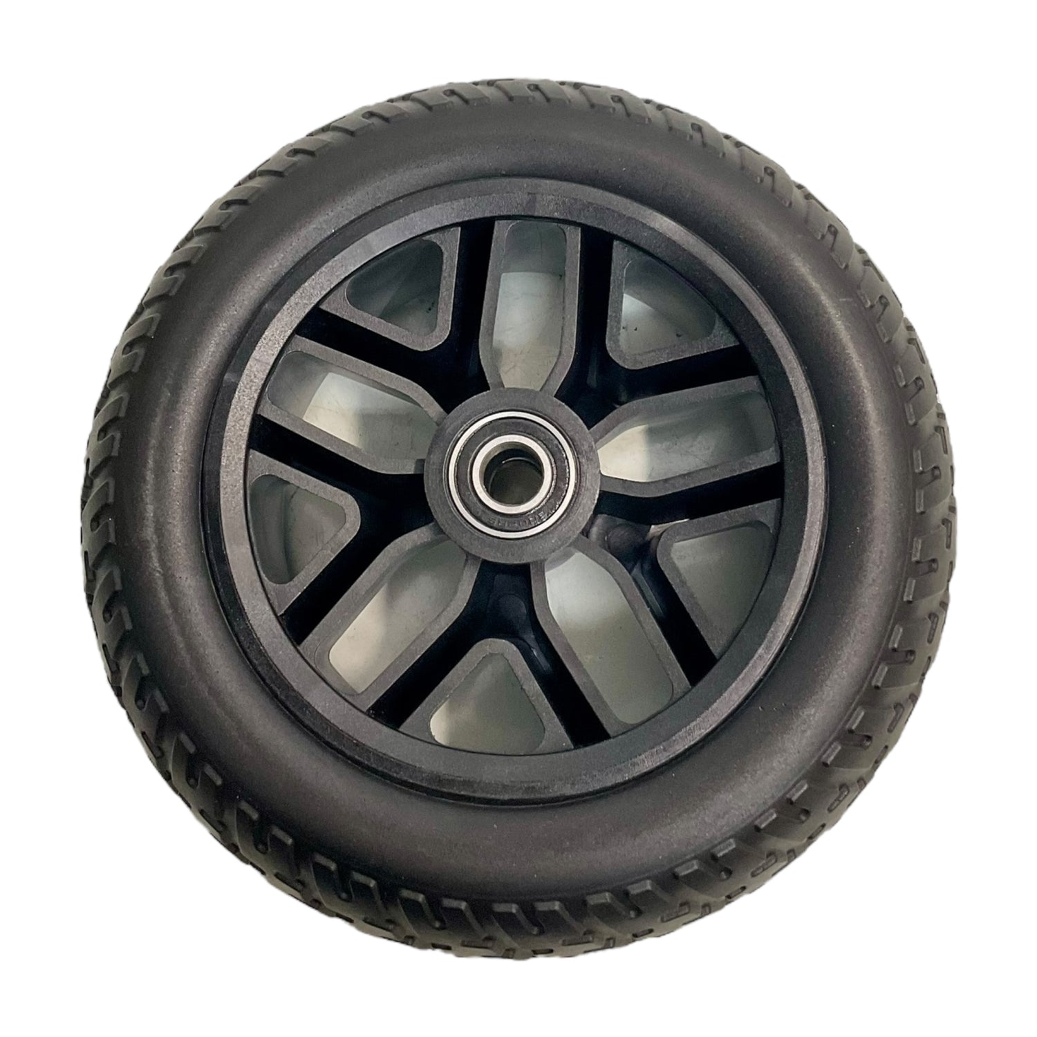 Front Wheel Assembly for Golden Buzzaround EX Scooters | Flat-Free | 9 x 2 inches