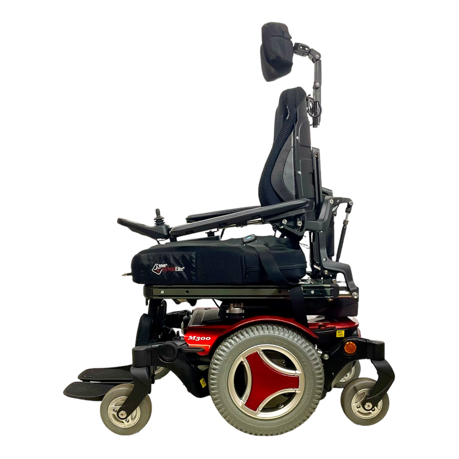 Left profile view of Permobil M300 power chair