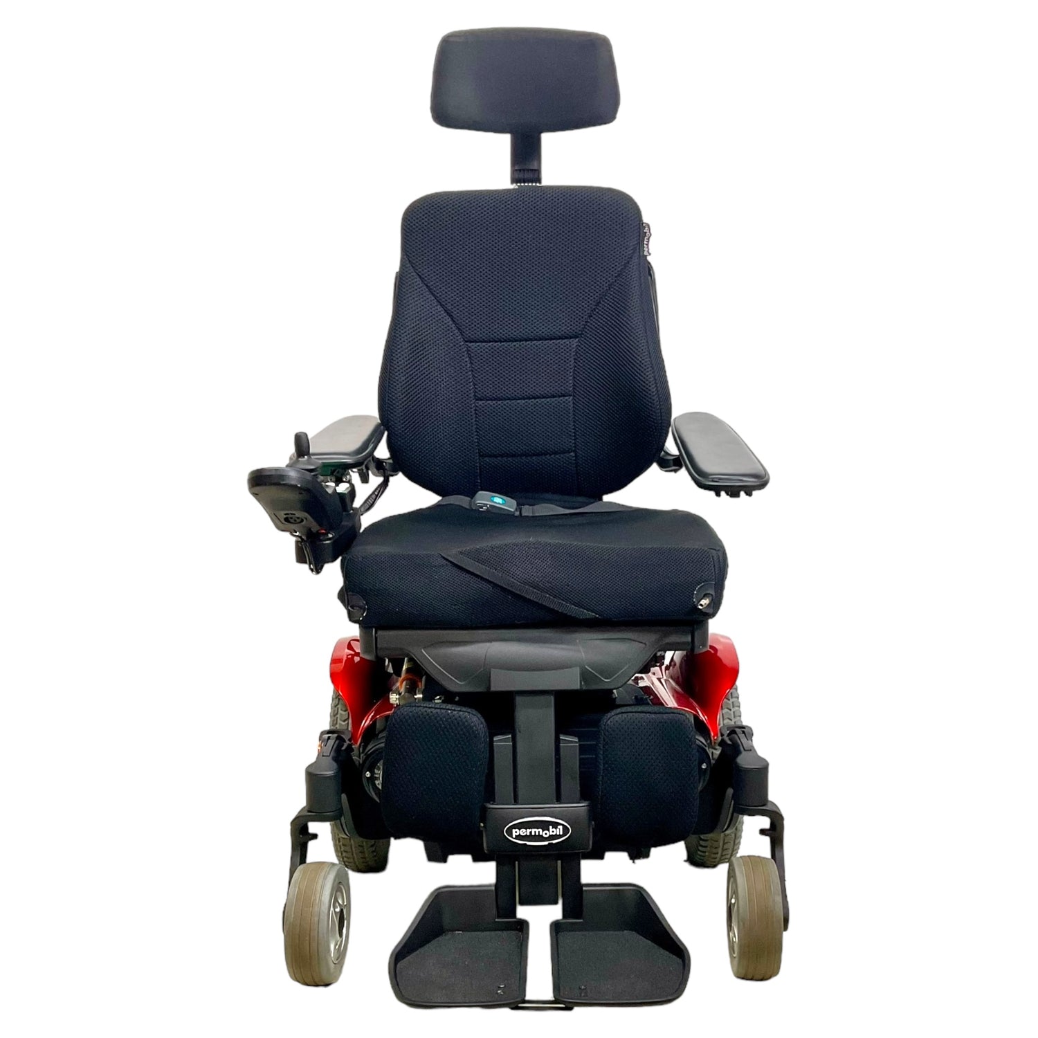 Front view of Permobil M300 power chair
