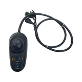 Overhead view of Pride Jazzy Select joystick