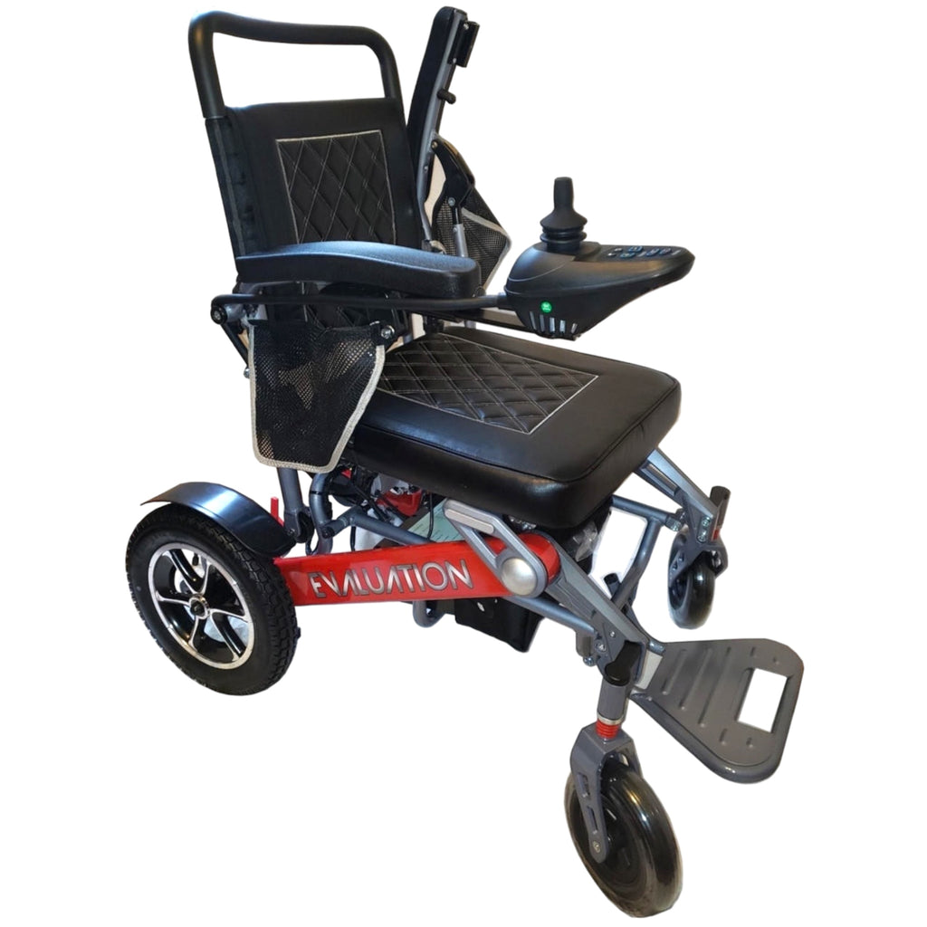 Evaluation Evolution Automatic Folding Power Wheelchair - red