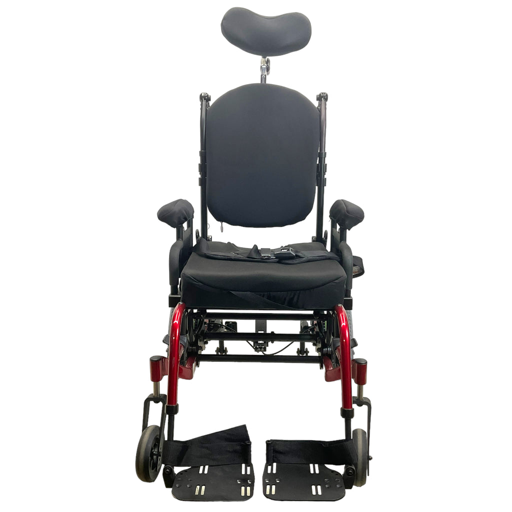 Front view of Sunrise Medical Quickie Iris Tilt-in-Space Manual Wheelchair