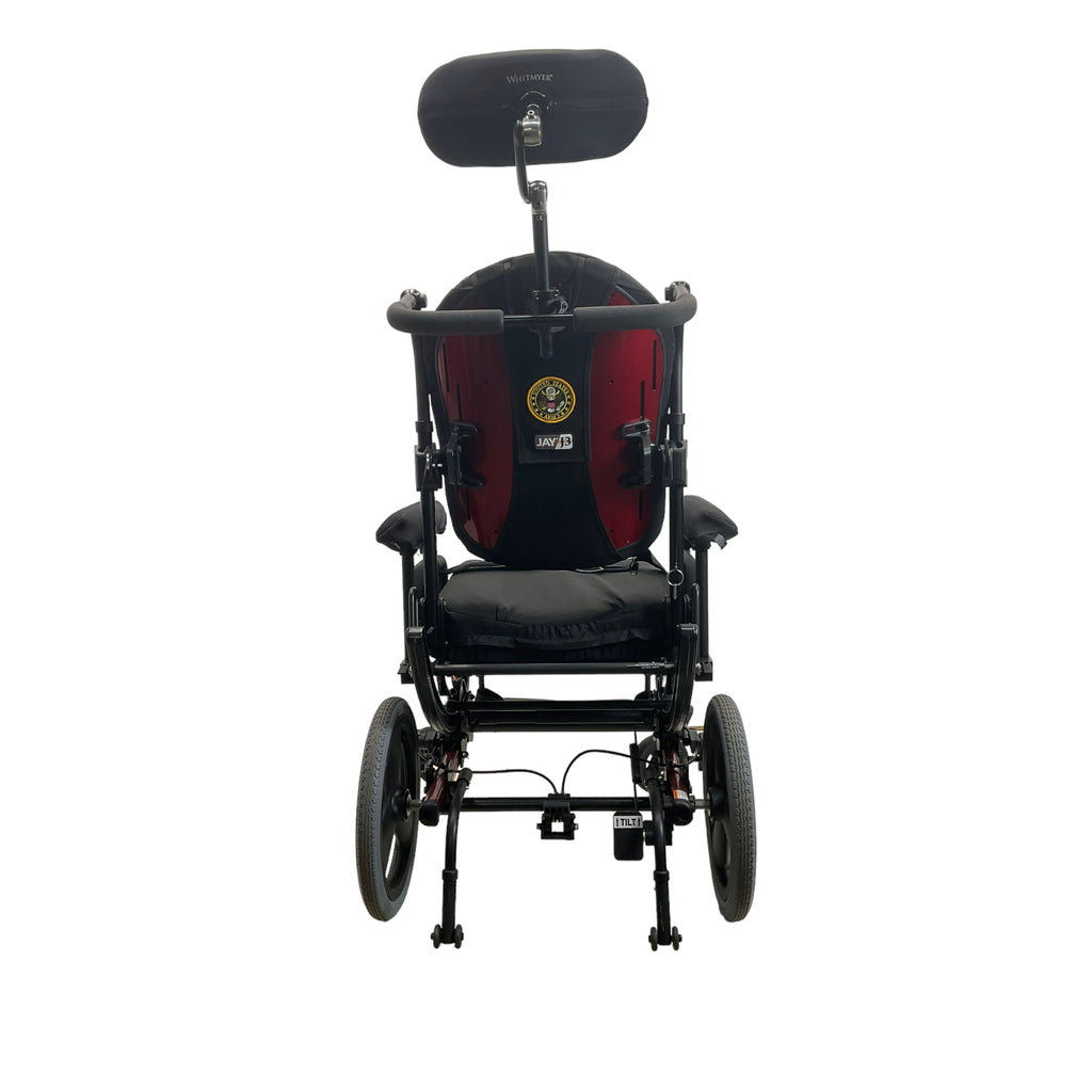 Back view of Sunrise Medical Quickie Iris Tilt-in-Space Manual Wheelchair
