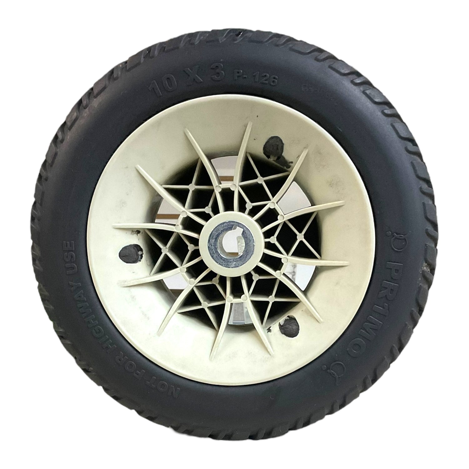 10 x 3 inch Flat-Free Drive Wheels for Pride Jazzy Air, Jazzy Select, Jazzy Select 6 | WHLASMB2045