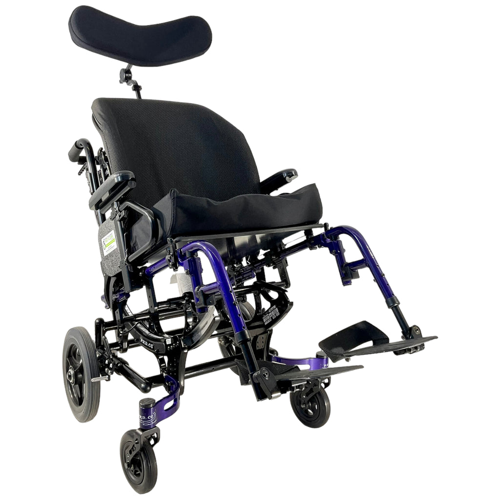Overview of Freedom Mobility P.R.O. CG Tilt-in-Space Wheelchair