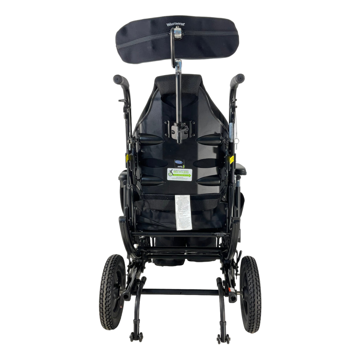 Rear view of Sunrise Medical Quickie Iris Tilt-in-Space Wheelchair