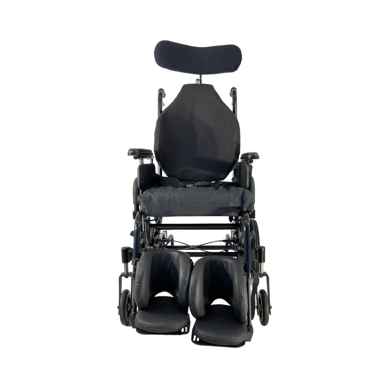 Front view of Sunrise Medical Quickie Iris Tilt-in-Space Wheelchair