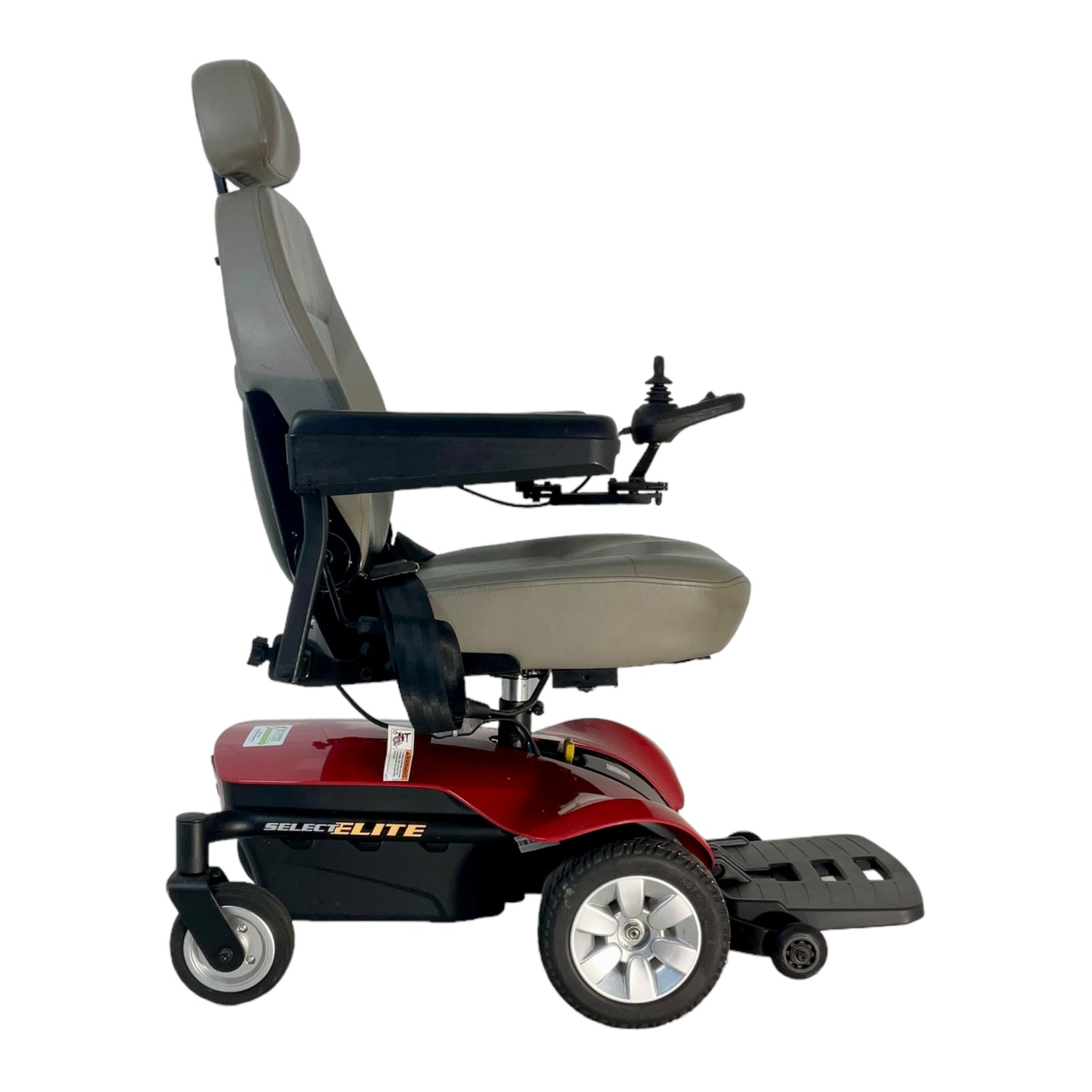 Right profile view of Pride Jazzy Select Elite power chair