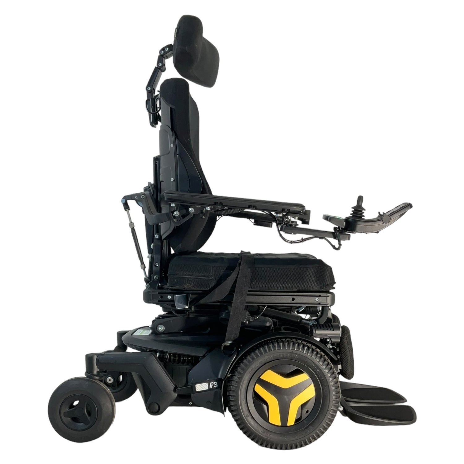 Right profile view of Permobil F3 power chair