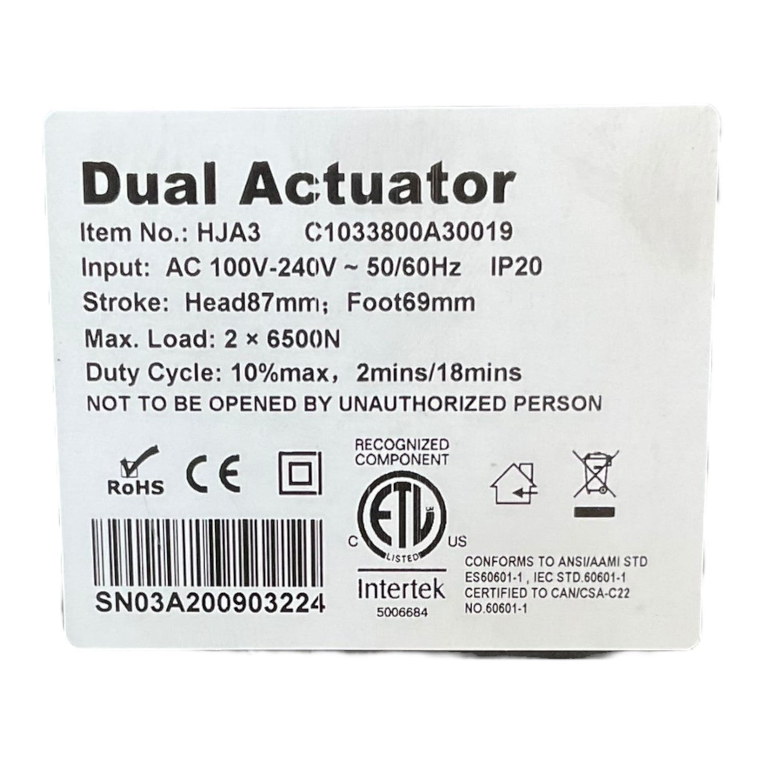 Motor for Medline Basic Homecare & Basic Homecare Low Full-Electric Hospital Beds | MDR520084