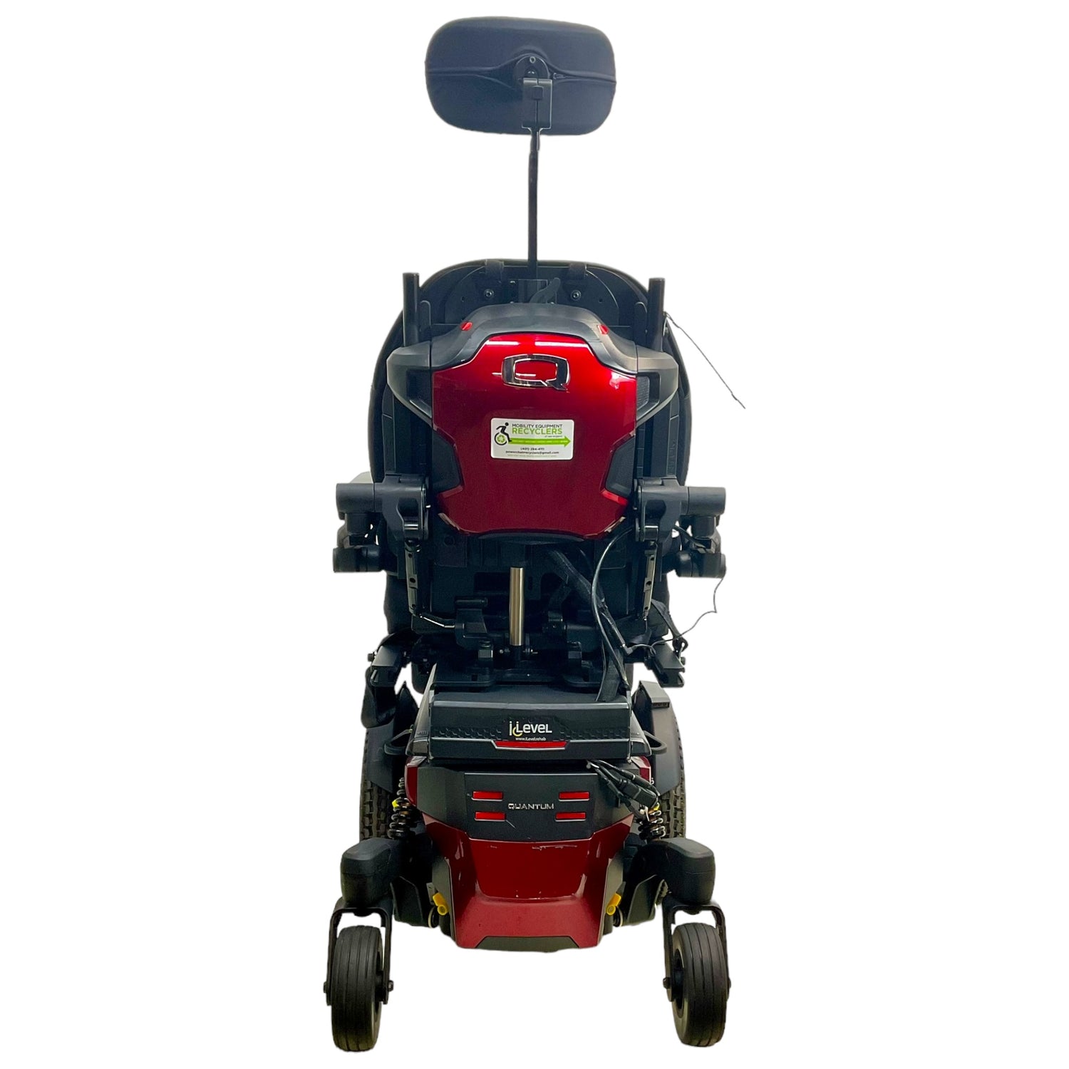 Back view of Pride Quantum Q6 Edge 3 Stretto power chair