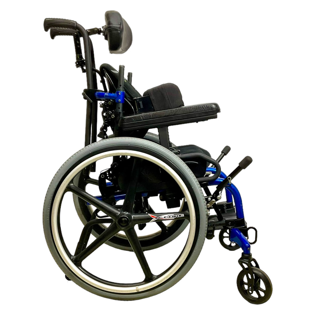 Right profile view of Ki Mobility Little Wave Clik XPE Pediatric Wheelchair