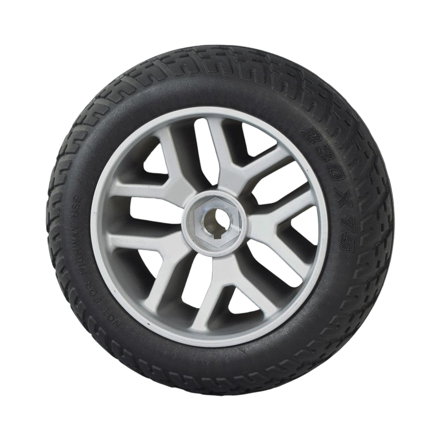 Rear Wheel Assembly for Golden Buzzaround EX & Buzzaround LX Scooters | Flat-Free | 9 x 2 inches