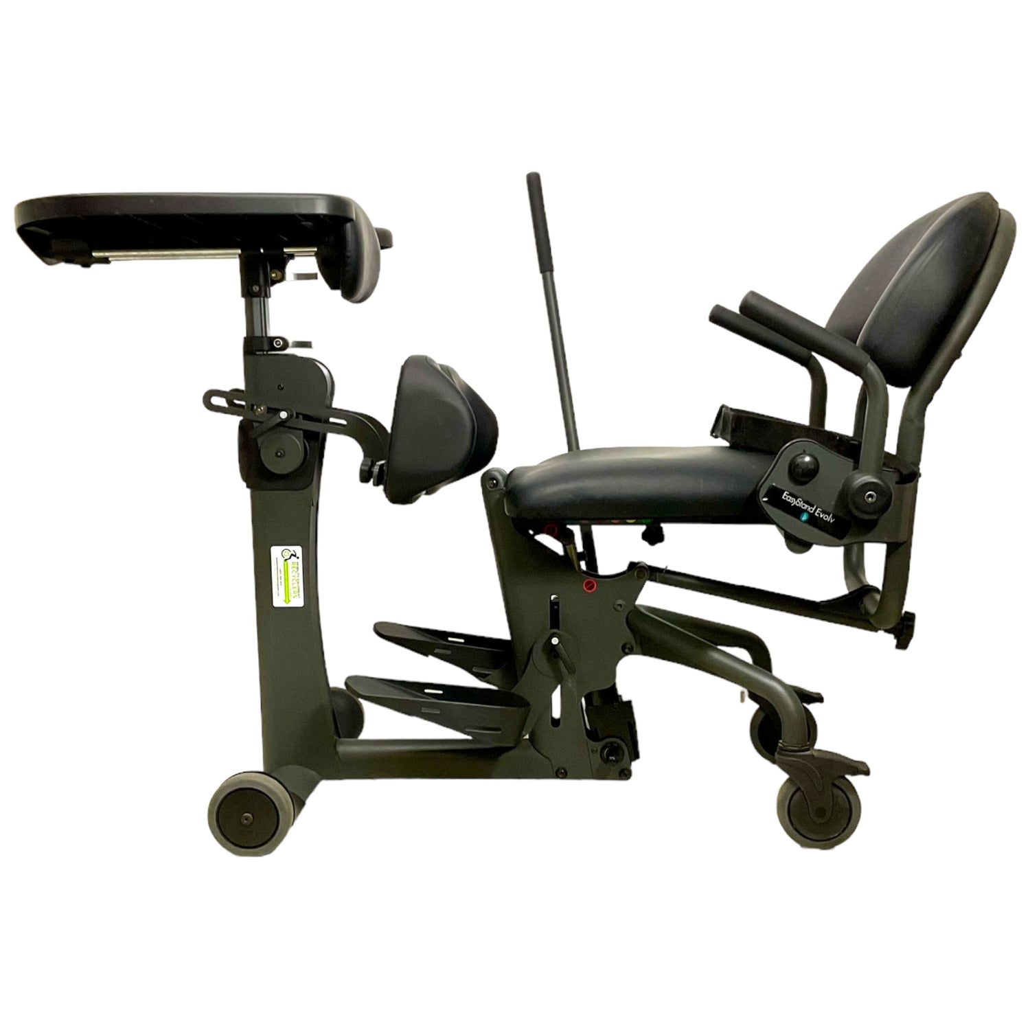Left profile view of EasyStand Evolv Adult standing device
