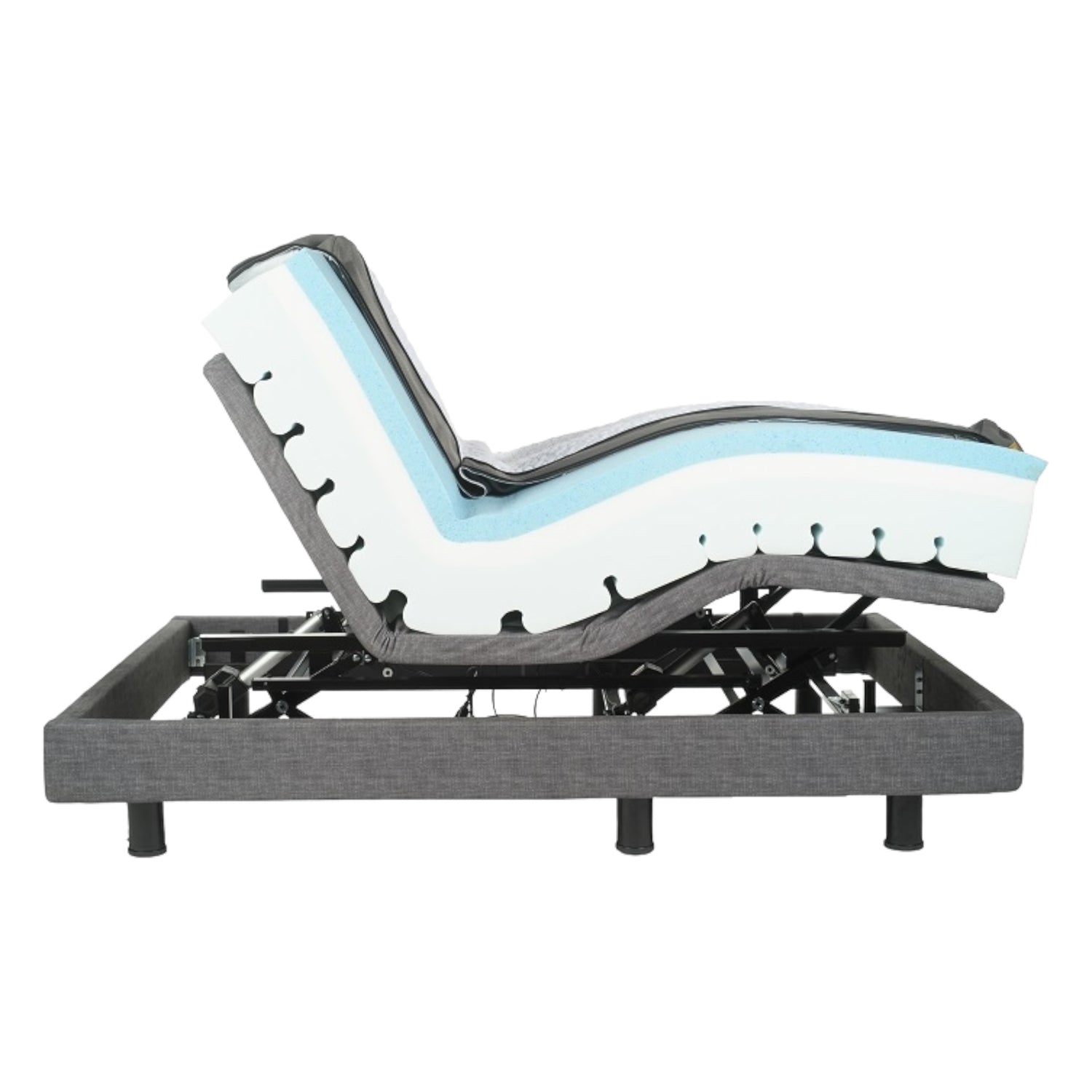 Side view of Golden Passport Hi-Low Adjustable Bed