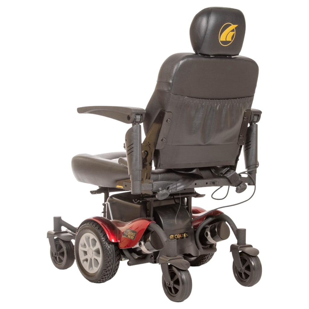 Back view of Golden Compass HD power chair