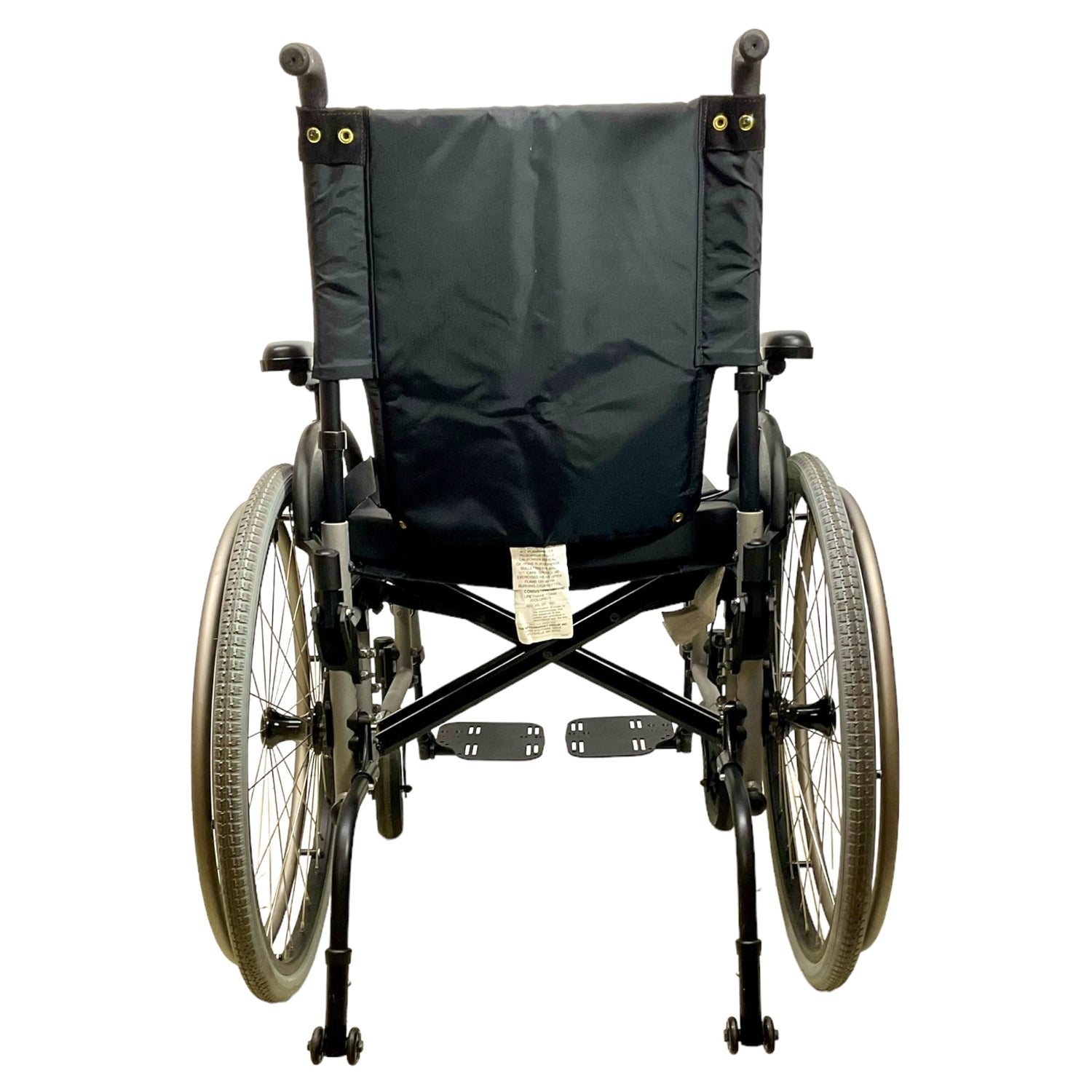Back view of Quickie 2 manual wheelchair