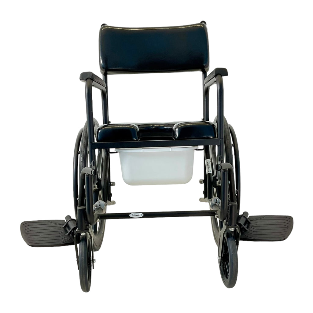 ActiveAid 480 Rehab Shower and Commode Chair - swing-away leg rests