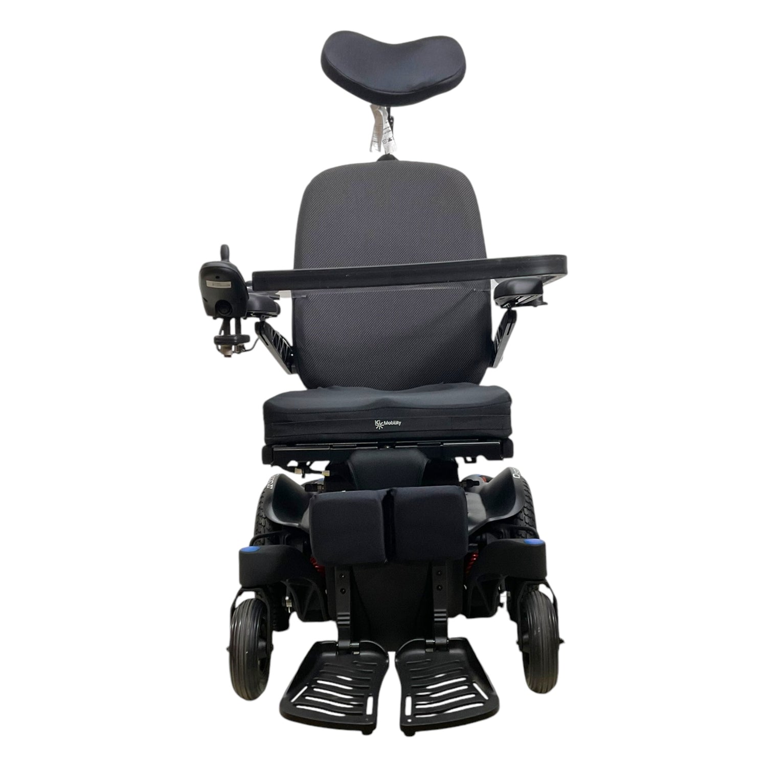 Front View of Quickie Q500 M Power Chair with Activity Tray