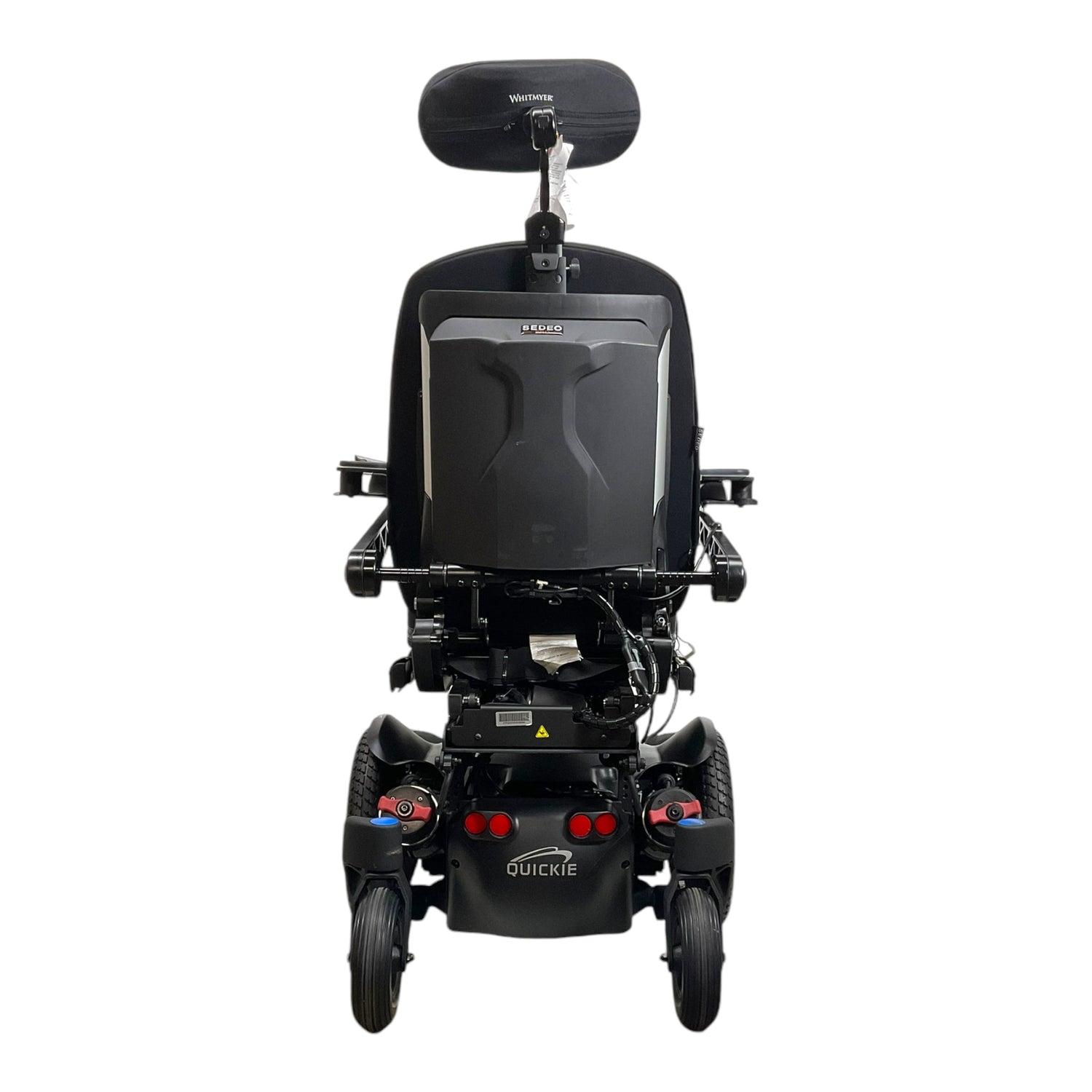 Back View of Quickie Q500 M Power Chair with Activity Tray