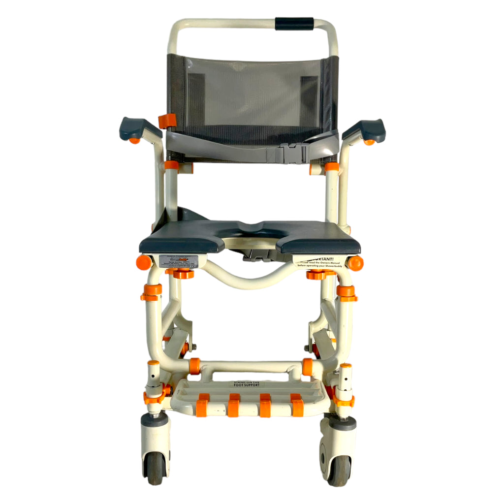 Front view of ShowerBuddy SB1 shower chair