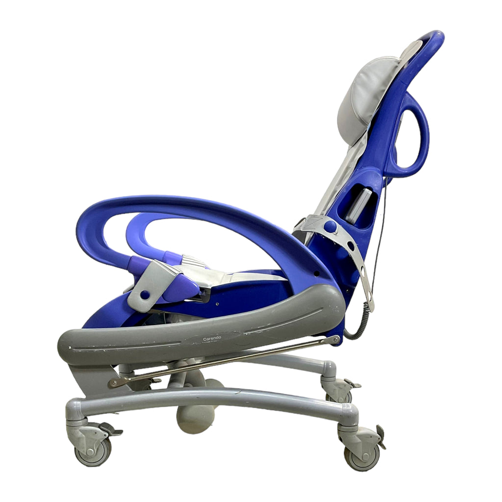 Left profile view of ArjoHuntleigh Carendo Hygiene Chair