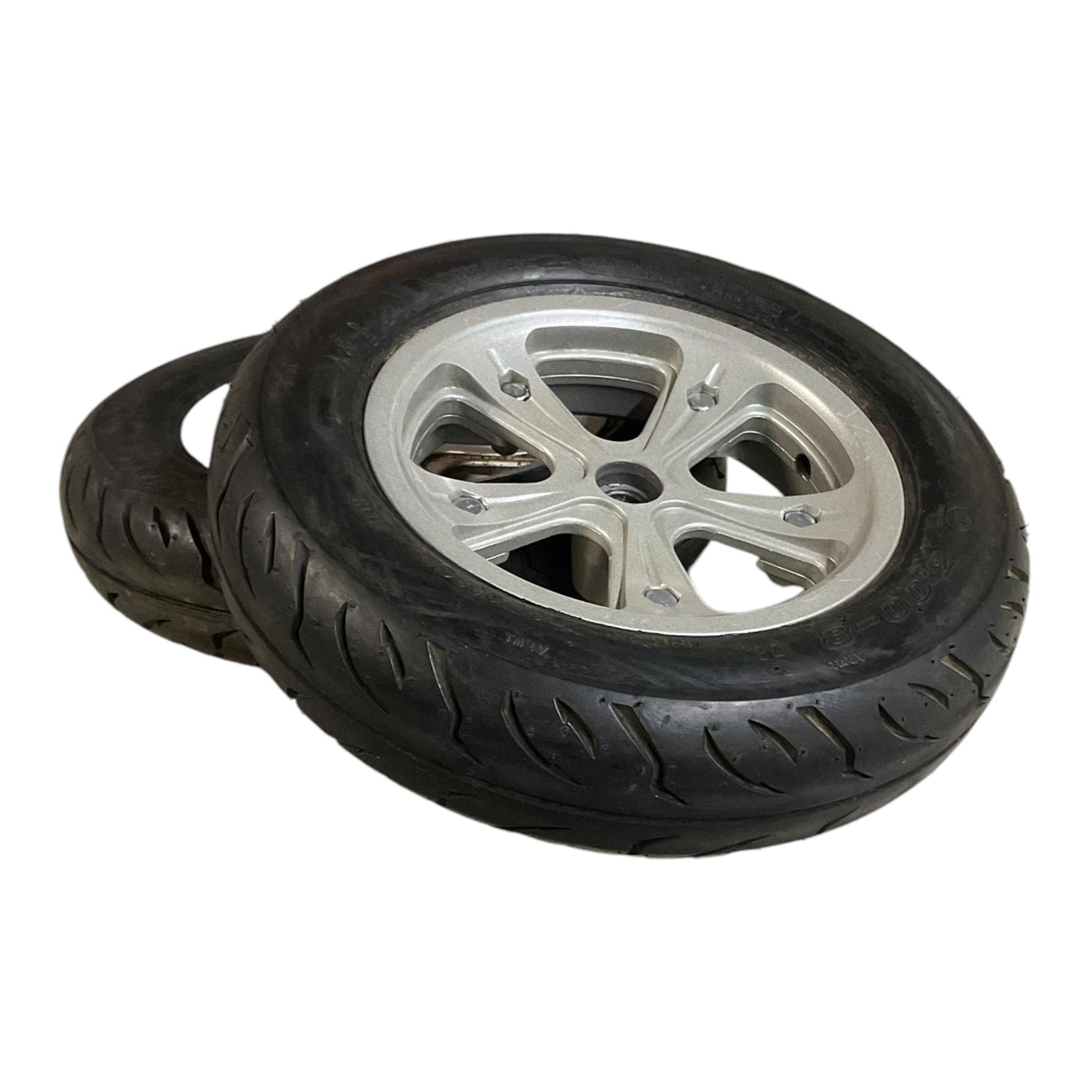 Set of Drive Wheels for Drive Medical Trident HD Power Chair | 14 x 3 | Flat-Free Assembly