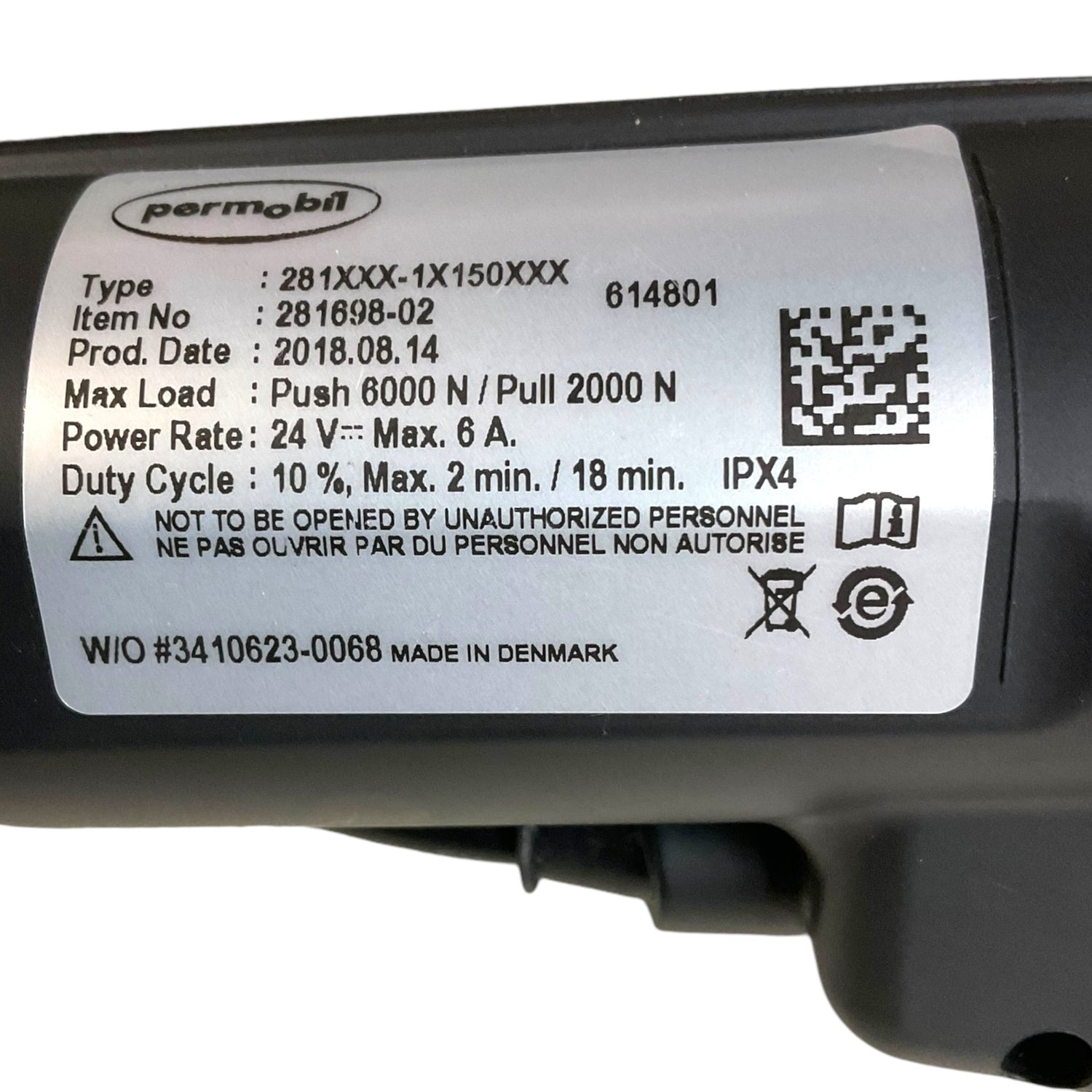 Leg Rest Actuator for Permobil M3 Power Wheelchairs | 281698-02