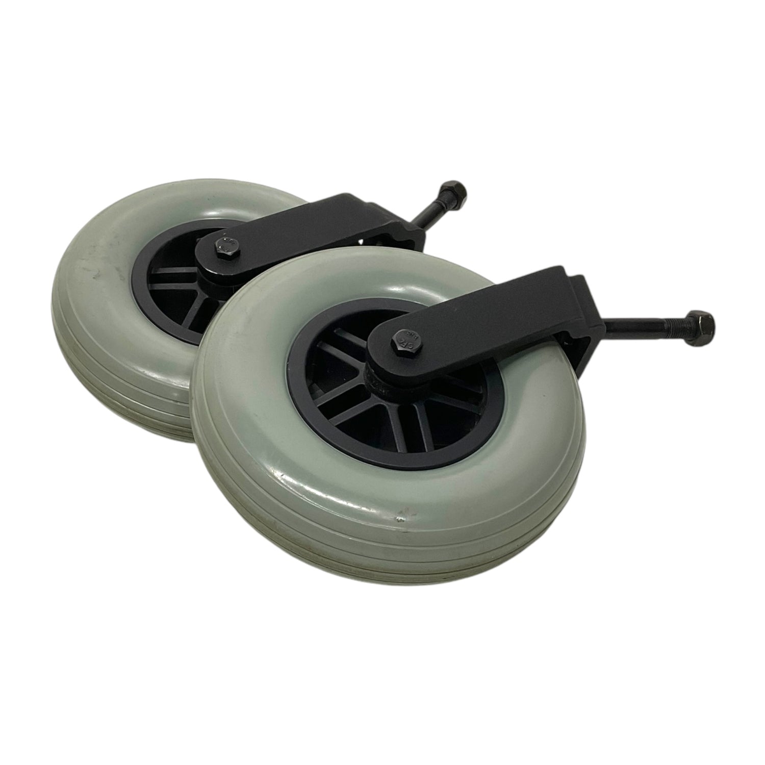 Set of Caster Wheels & Fork Assembly for Pride Jazzy Z11 & Jet 3 Ultra Power Chairs | FRMASMB7492