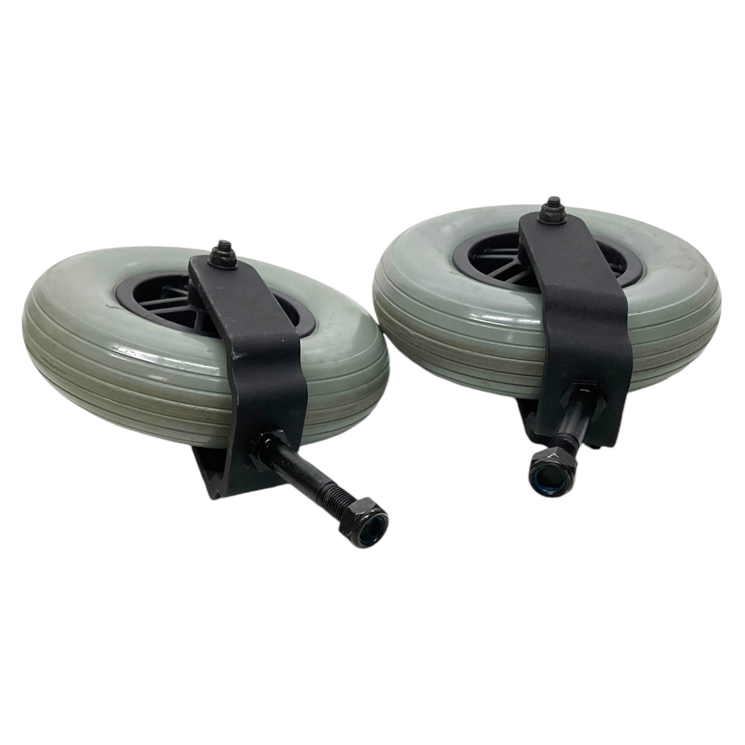 Set of Caster Wheels & Fork Assembly for Pride Jazzy Z11 & Jet 3 Ultra Power Chairs | FRMASMB7492