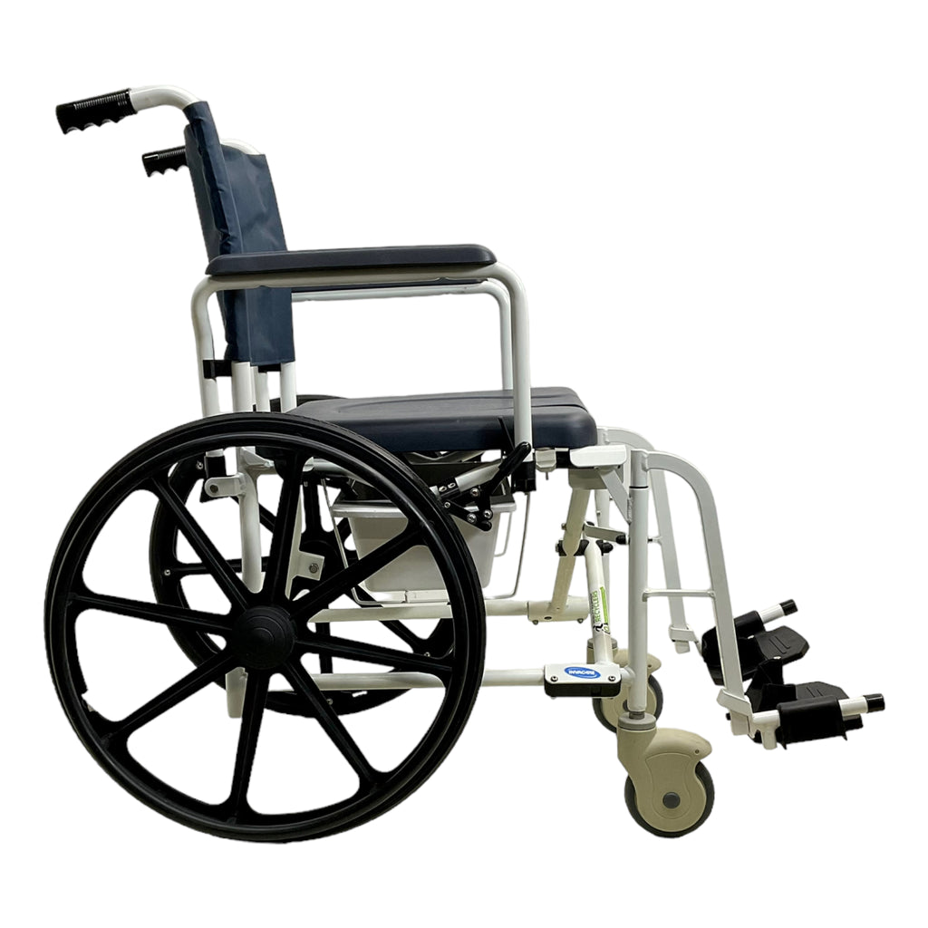 Right profile view of Invacare Mariner Rehab Shower Chair