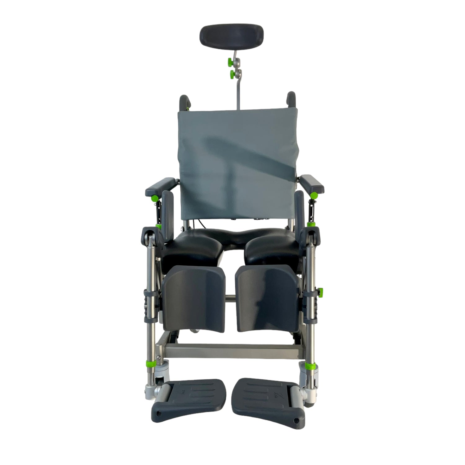 Front view of RAZ-AT shower chair
