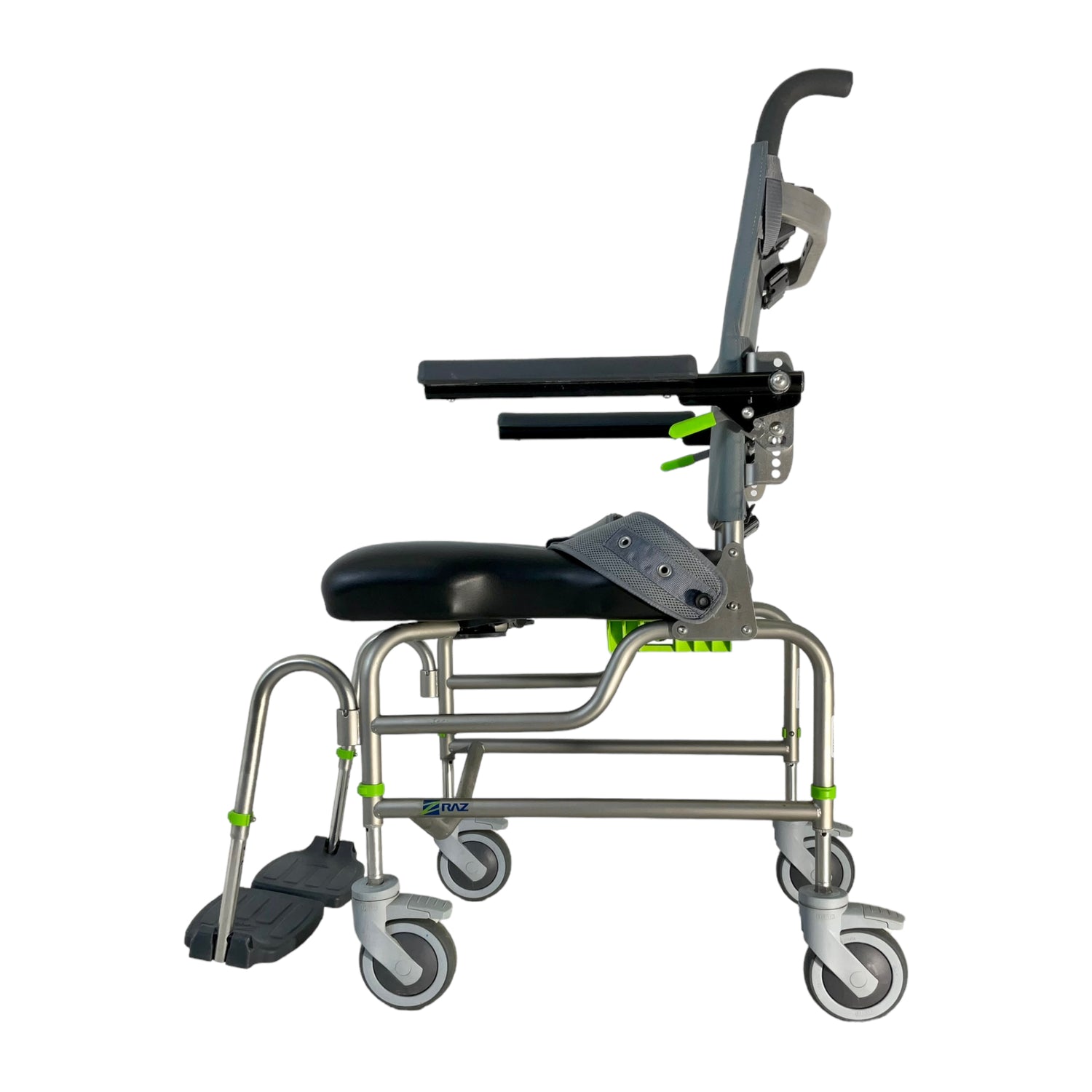 Left side view of Raz-AP shower chair