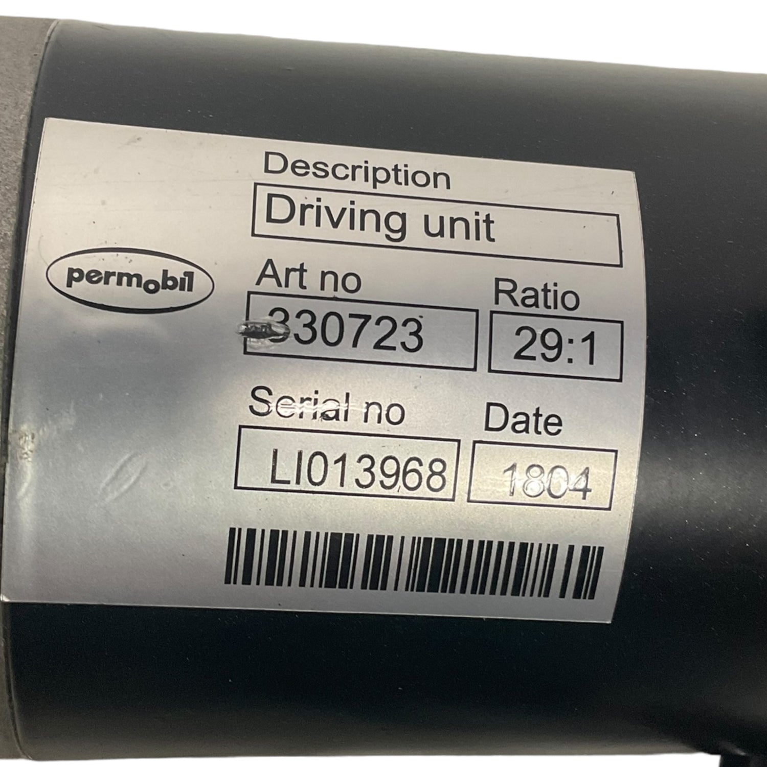 Right motor - model number