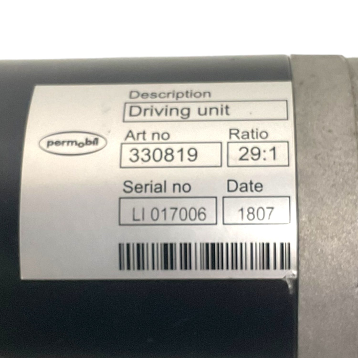 Left motor - model number