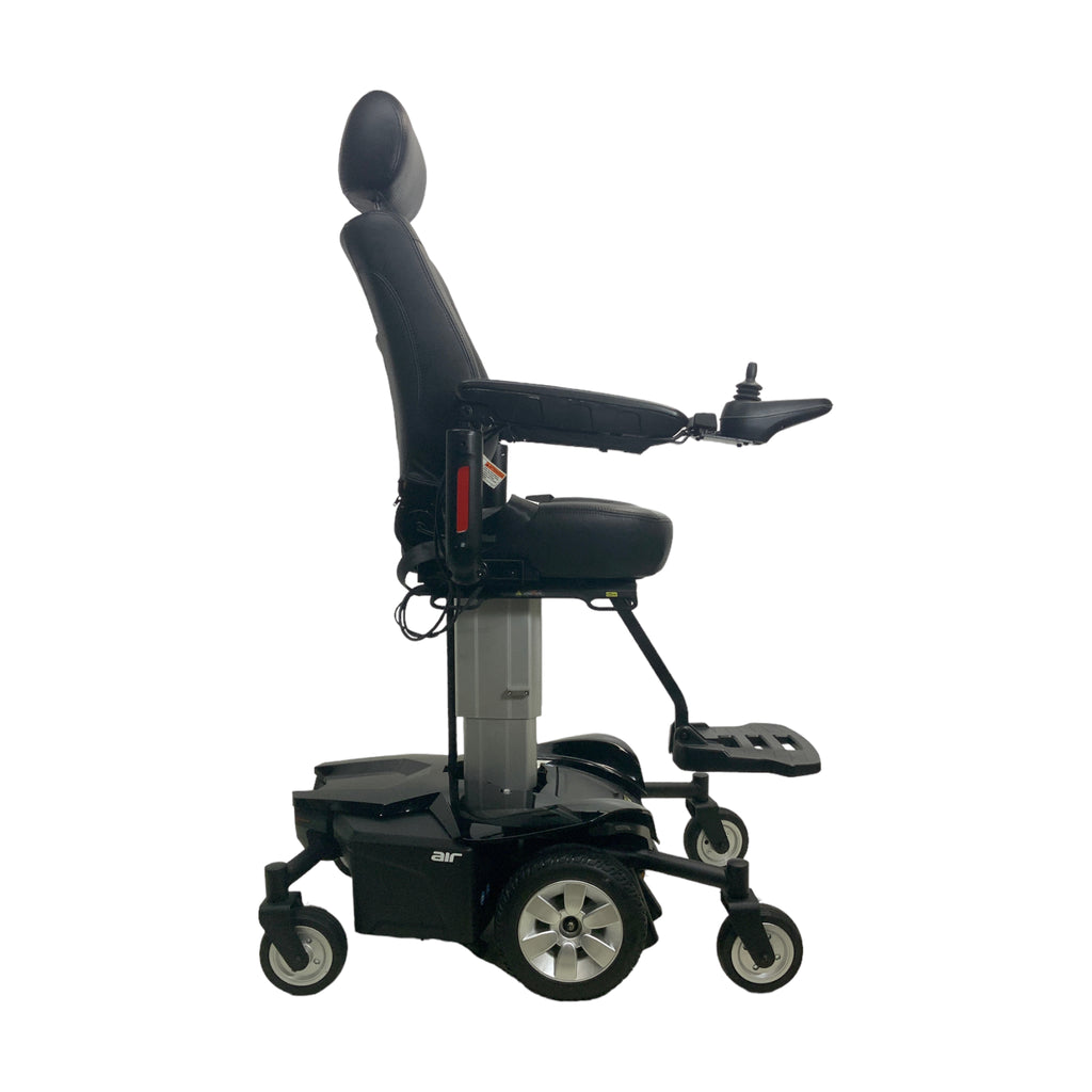 Right side view of elevated Pride Mobility Jazzy Air