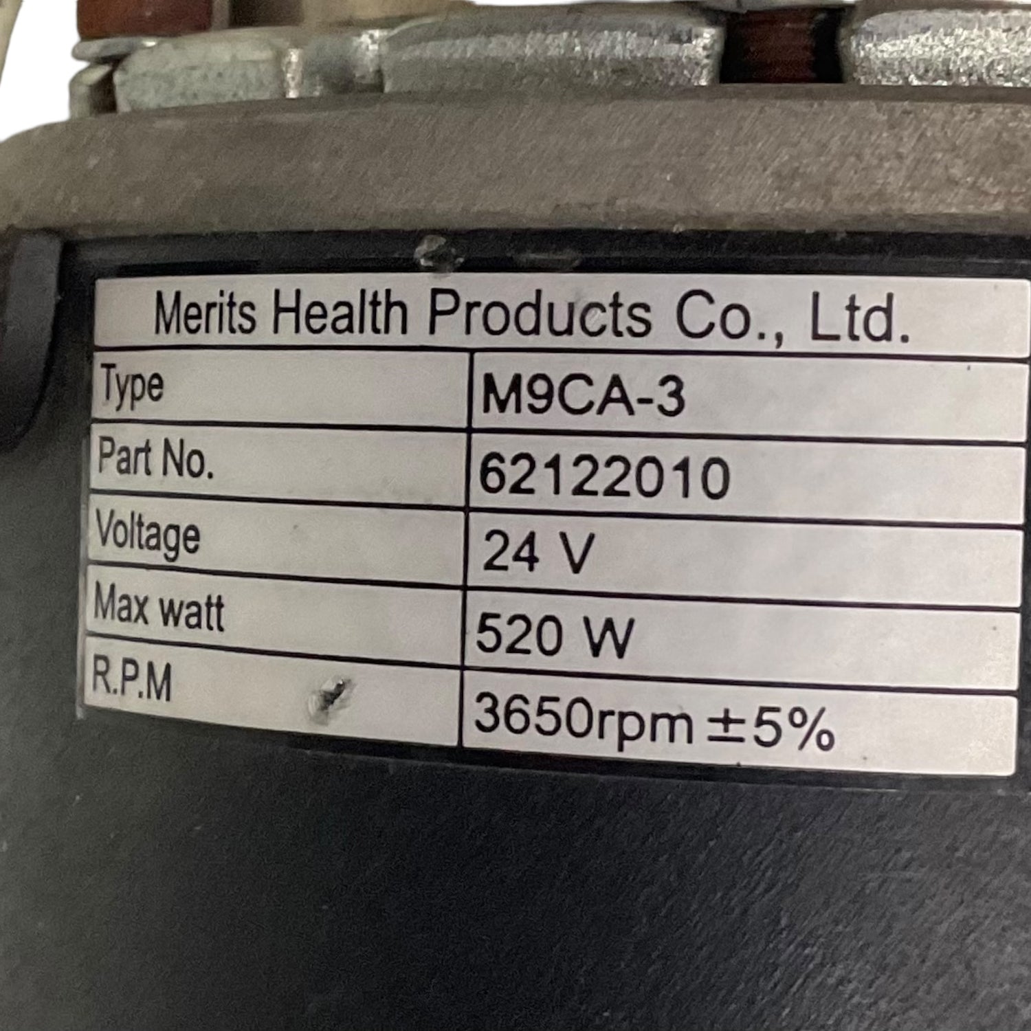 Motor & Gearbox Assembly for Merits Vision Sport | M9CA-3L 17100062 | M9CA-3R 17100062