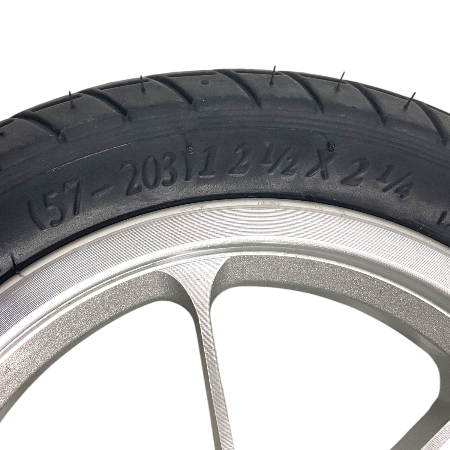 Set of Drive Wheels with Rims for Pride Mobility Jazzy Passport Power Chairs | 12 x 2 in | Pneumatic Air-Filled Tires