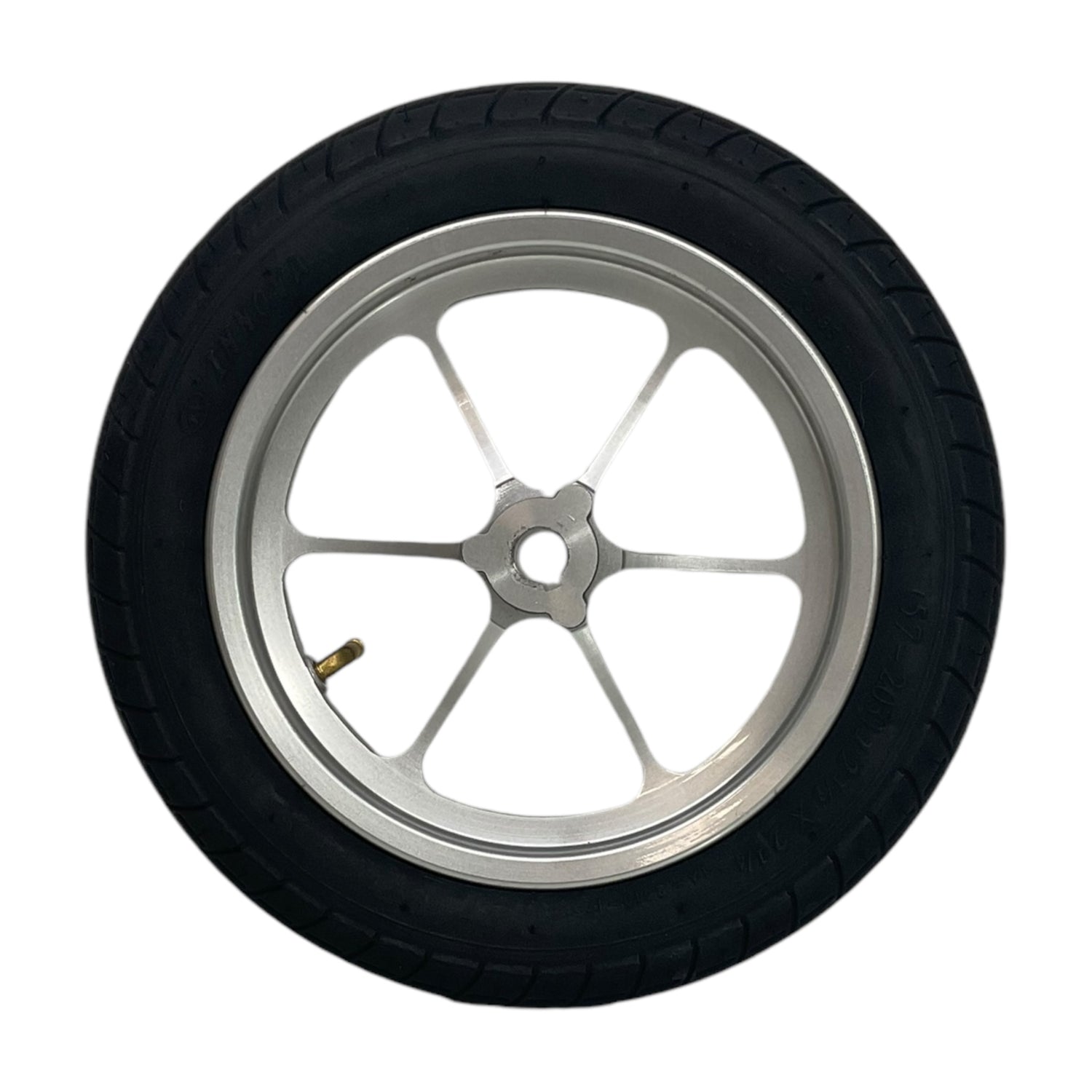 Set of Drive Wheels with Rims for Pride Mobility Jazzy Passport Power Chairs | 12 x 2 in | Pneumatic Air-Filled Tires