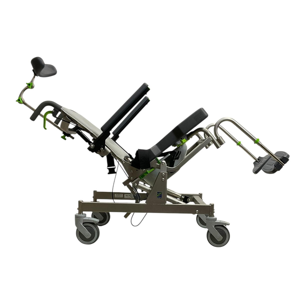 Raz Designs RAZ-AT Roll-In Shower Chair | 17 x 18 in Seat | Attendant Tilt Capabilities