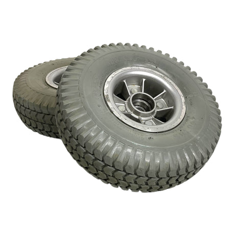 Set of Flat-Free Drive Wheel Assemblies for ActiveCare Pilot, Medalist, Renegade, Intrepid Power Chairs & ActiveCare Pilot Scooters
