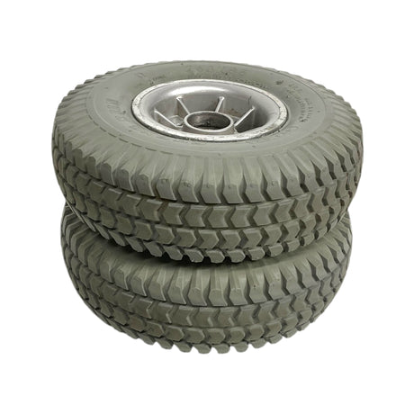Set of Flat-Free Drive Wheel Assemblies for ActiveCare Pilot, Medalist, Renegade, Intrepid Power Chairs & ActiveCare Pilot Scooters